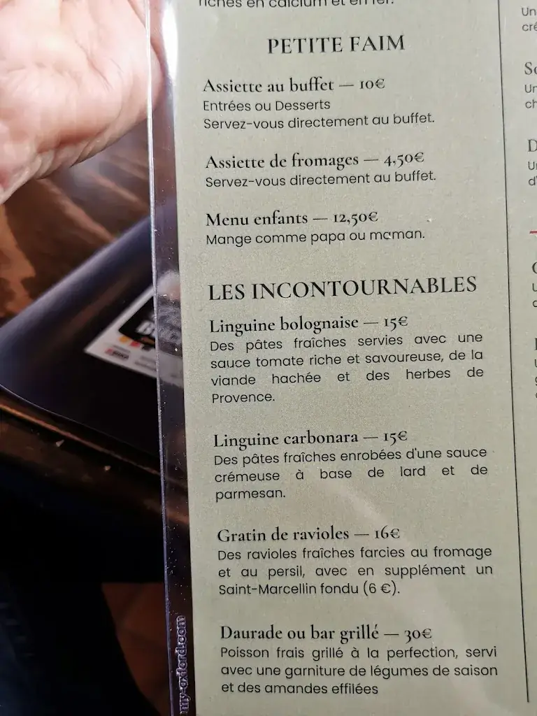 Menu_Restaurant La Brasserie du Village_Davézieux_immagine_4