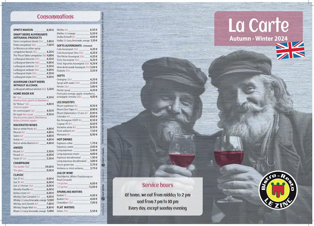 Menu_Le zinc riom_Riom_image_2