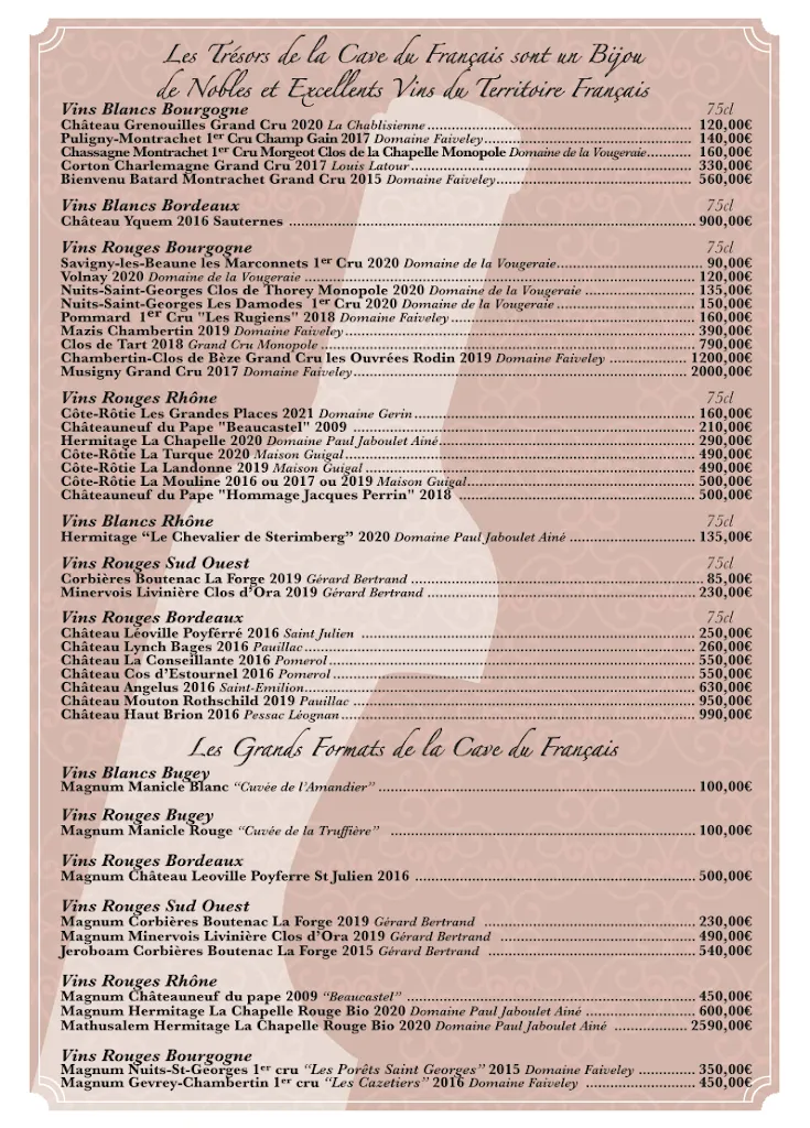 Menü_Le Français_Bourg-en-Bresse_Bild_1