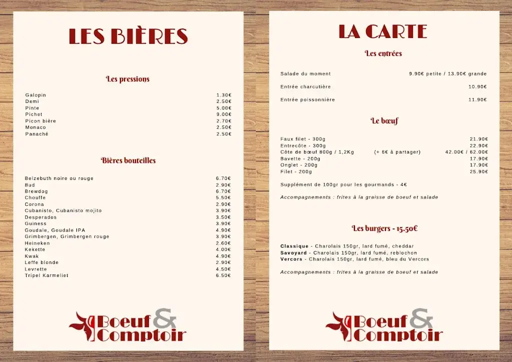 Menu_Bœuf et comptoir de saint chef_Saint-Chef_image_2