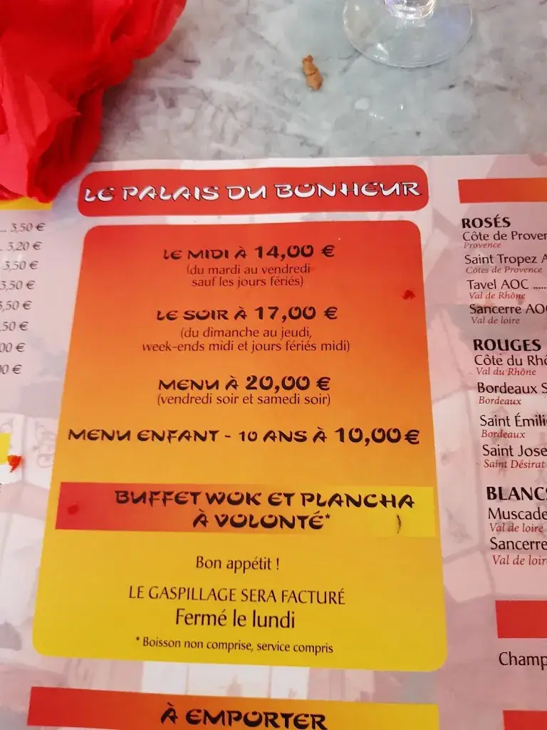 Menu_Le Palais Du Bonheur_Davézieux_image_2