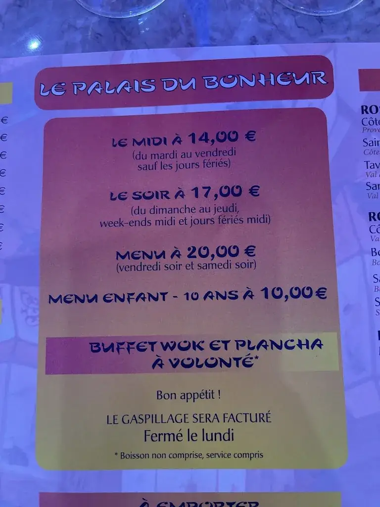 Menu_Le Palais Du Bonheur_Davézieux_image_3