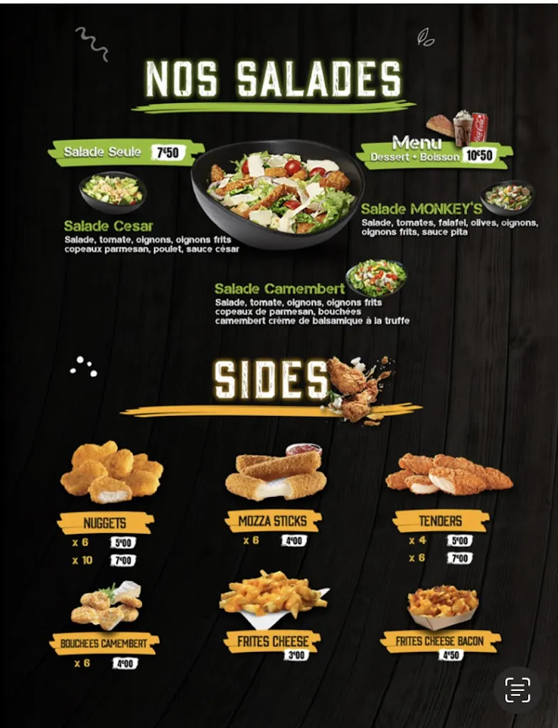 Menu_Monkey’s St Didier_Saint-Didier-sur-Chalaronne_immagine_4