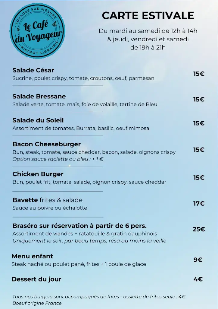 Menu_Le Café du Voyageur_Saint-Étienne-du-Bois_image_1