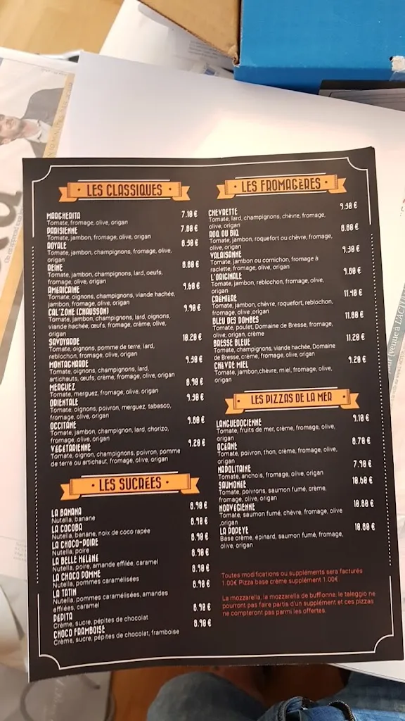 Menu_Pizzeria L'Originale_Saint-Étienne-du-Bois_immagine_2