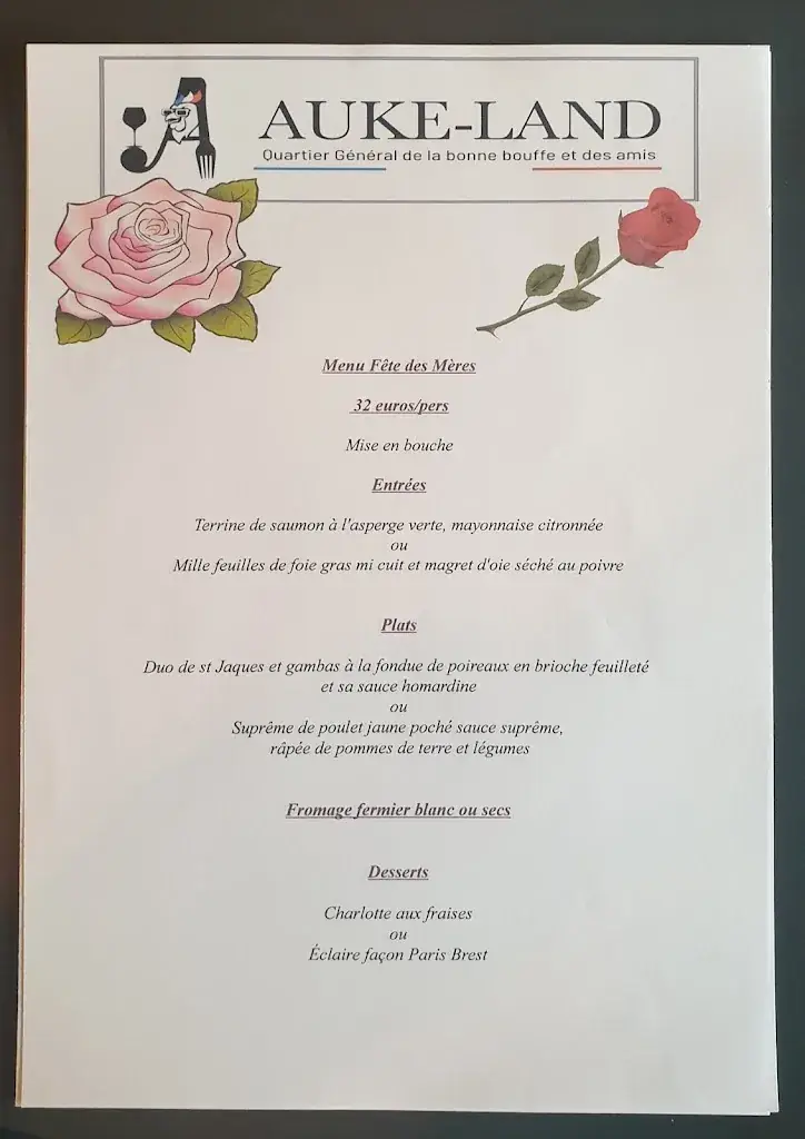 Menu_Auke-Land Bar/Restaurant_Sainte-Foy-l'Argentière_image_1