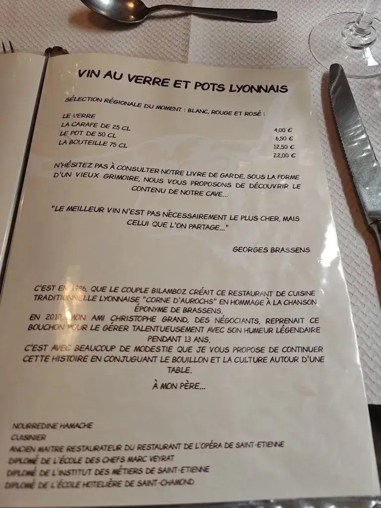 Menu_Corne d'Aurochs_Saint-Étienne_image_2