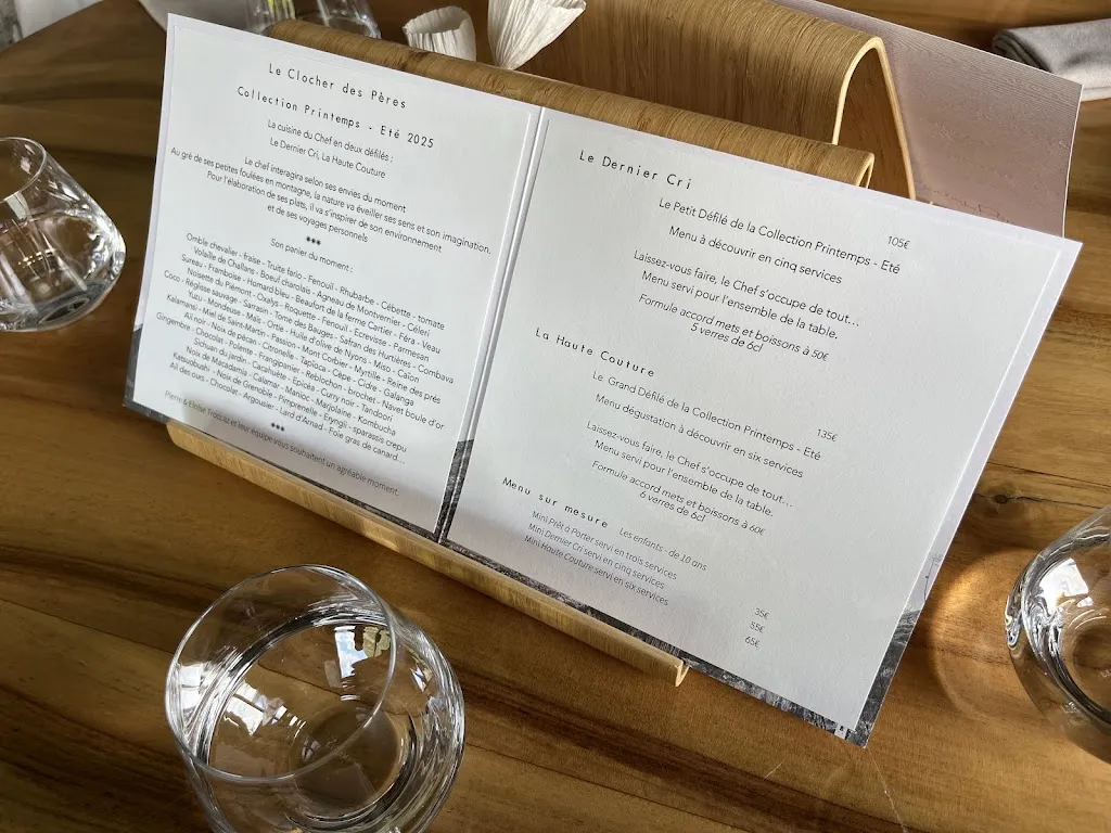 Menü_Le Clocher des Pères_Saint-Martin-sur-la-Chambre_Bild_1