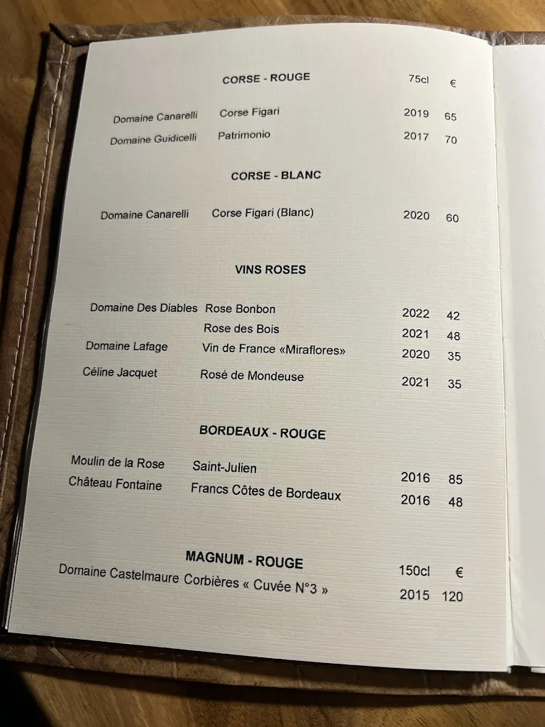 Menü_Le Clocher des Pères_Saint-Martin-sur-la-Chambre_Bild_3