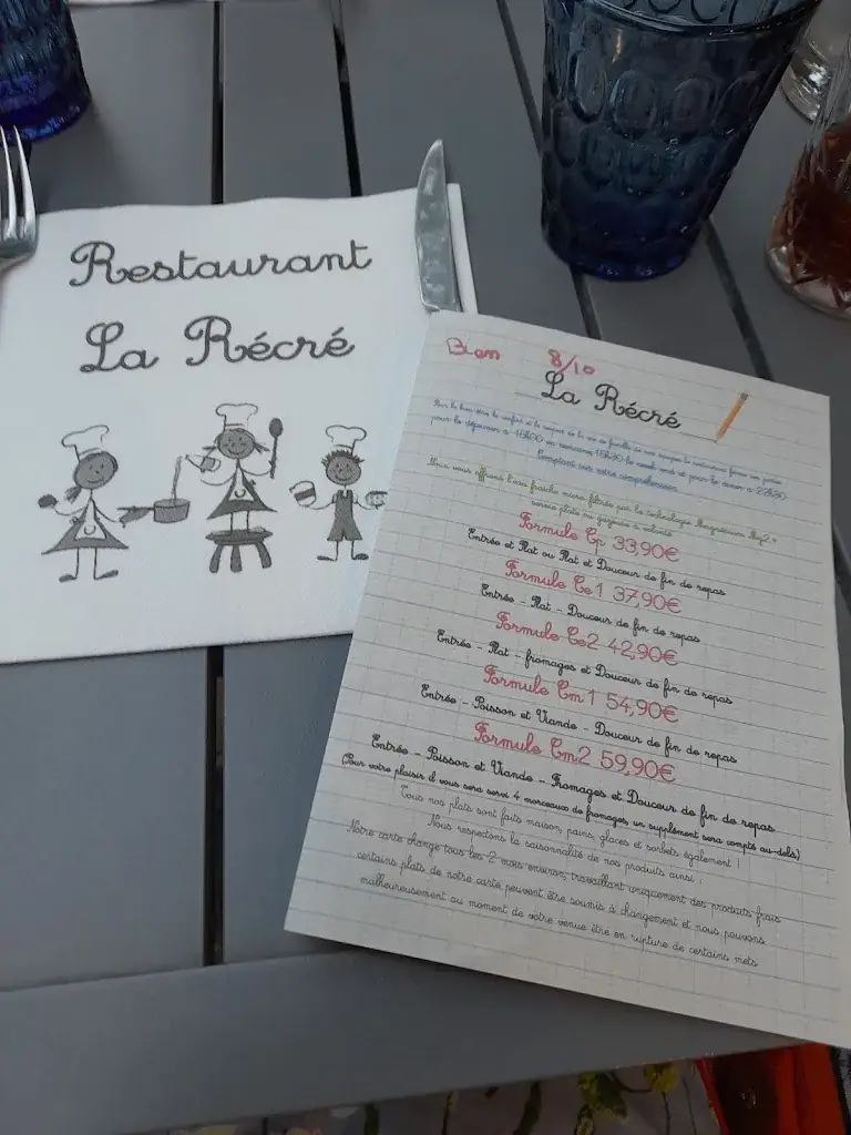 Menu_LA RECRE à Vaudevant NORD Ardèche (on n'est pas aux Vans, on est DANS LE NORD ARDECHE !!!!!!!_Vaudevant_image_3