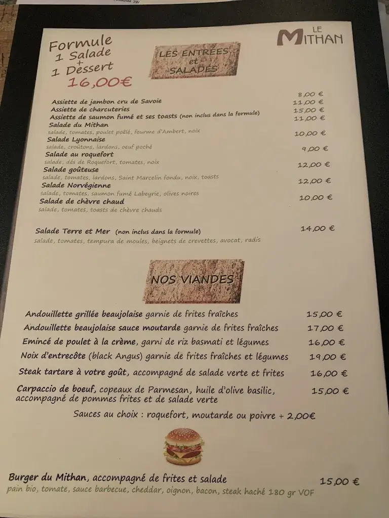 Menu_Le Mithan - Restaurant Saint-Genis-Laval_Saint-Genis-Laval_image_4