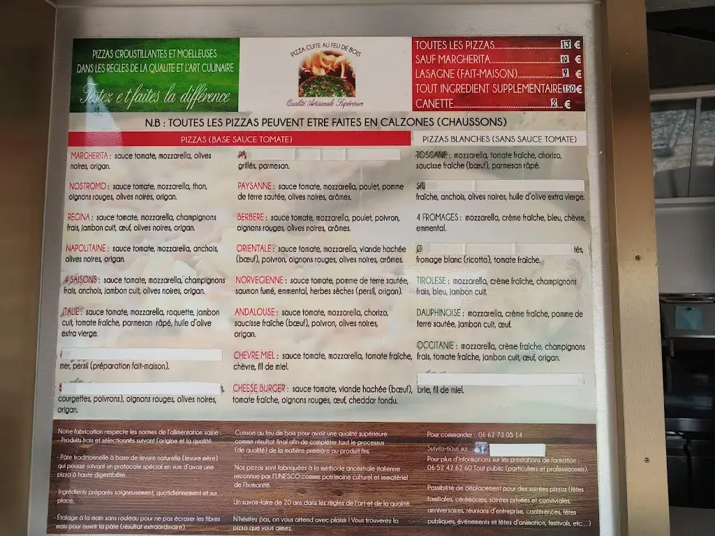 Menu_L'Art De La Pizza_Aulnat_image_2