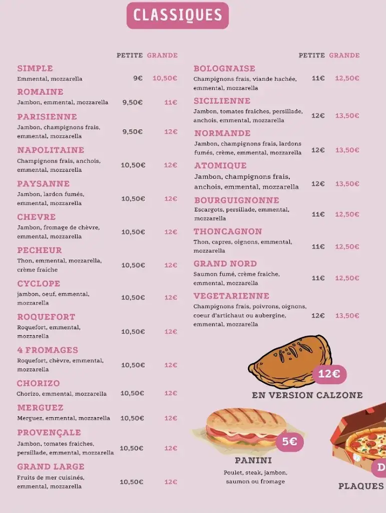 Menü_Restaurant Pizzeria - La Pizza Gourmande_Saint-Genest-Lerpt_Bild_3