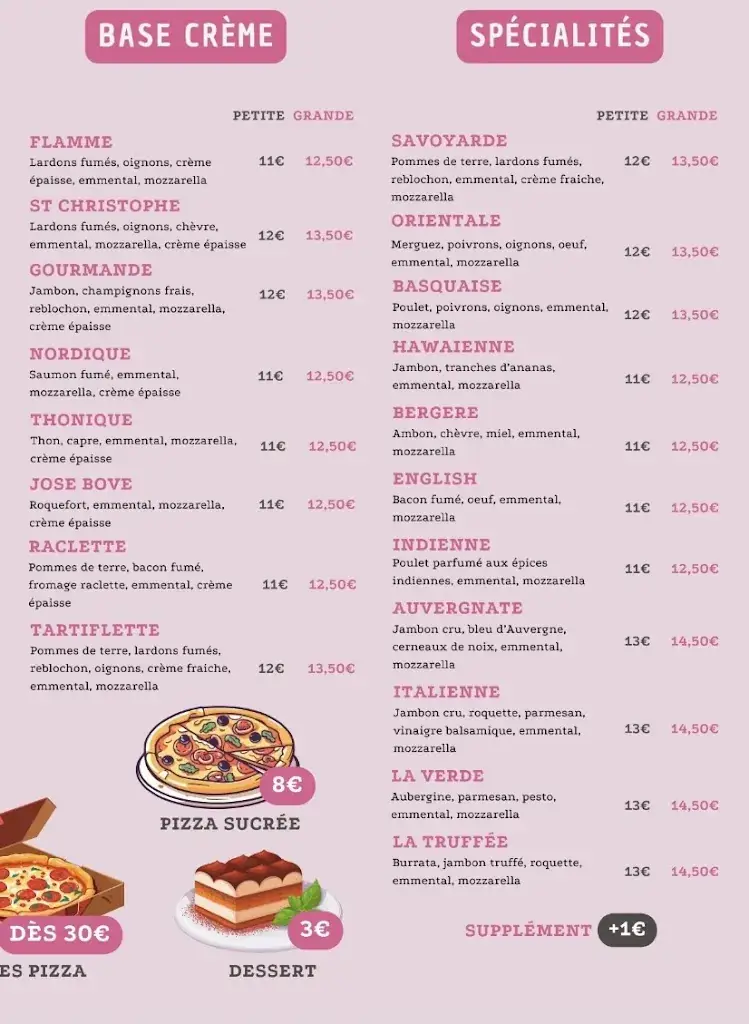 Menü_Restaurant Pizzeria - La Pizza Gourmande_Saint-Genest-Lerpt_Bild_4