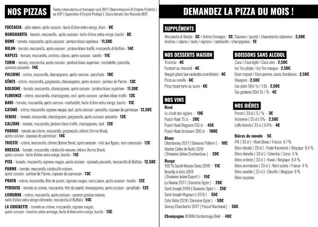Menu_La Cave à Pizza_Saint-Genis-les-Ollières_image_2