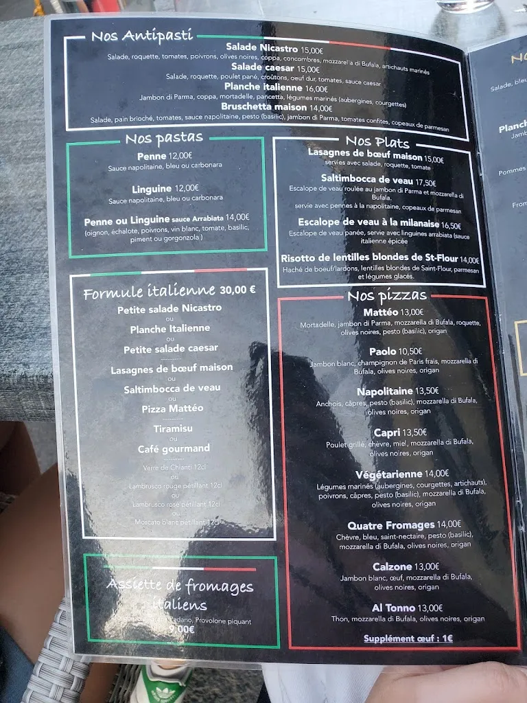 Menu_Restaurant Chez Greco_Saint-Flour_image_1