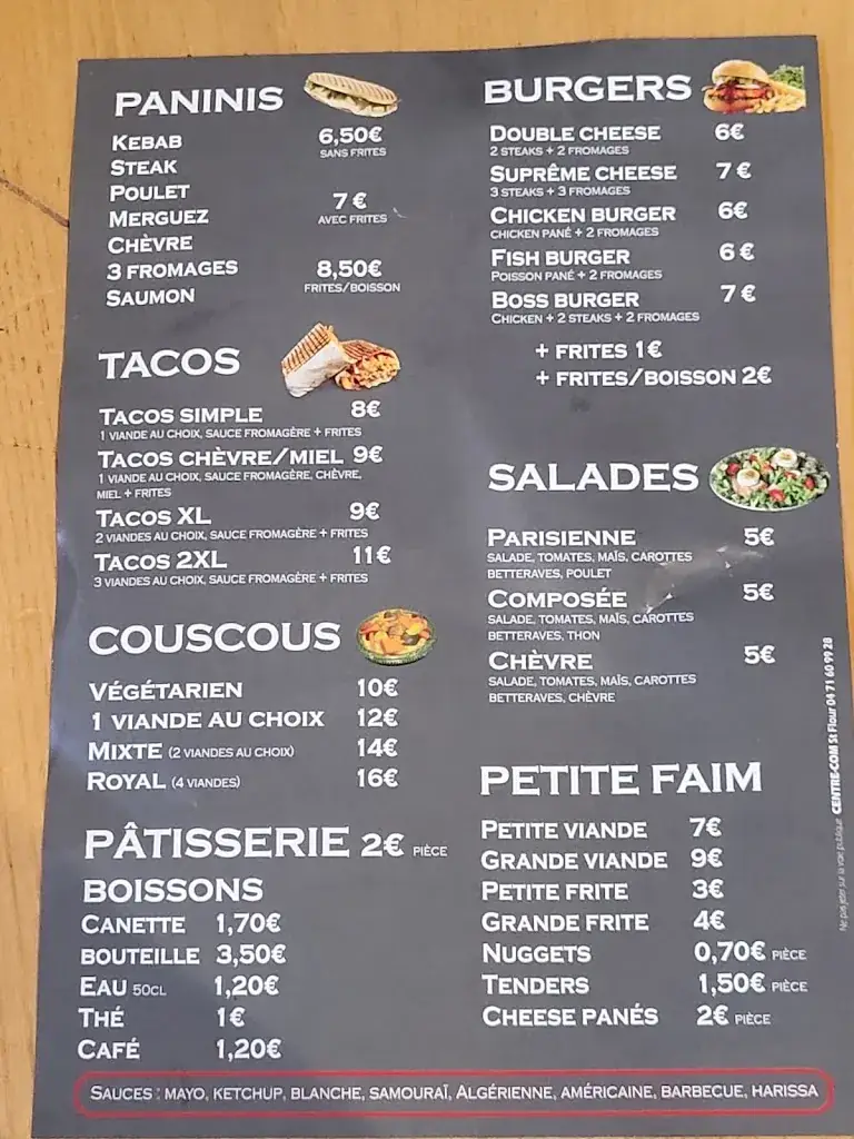 Menu_Restaurant Le Jasmin_Saint-Flour_image_1