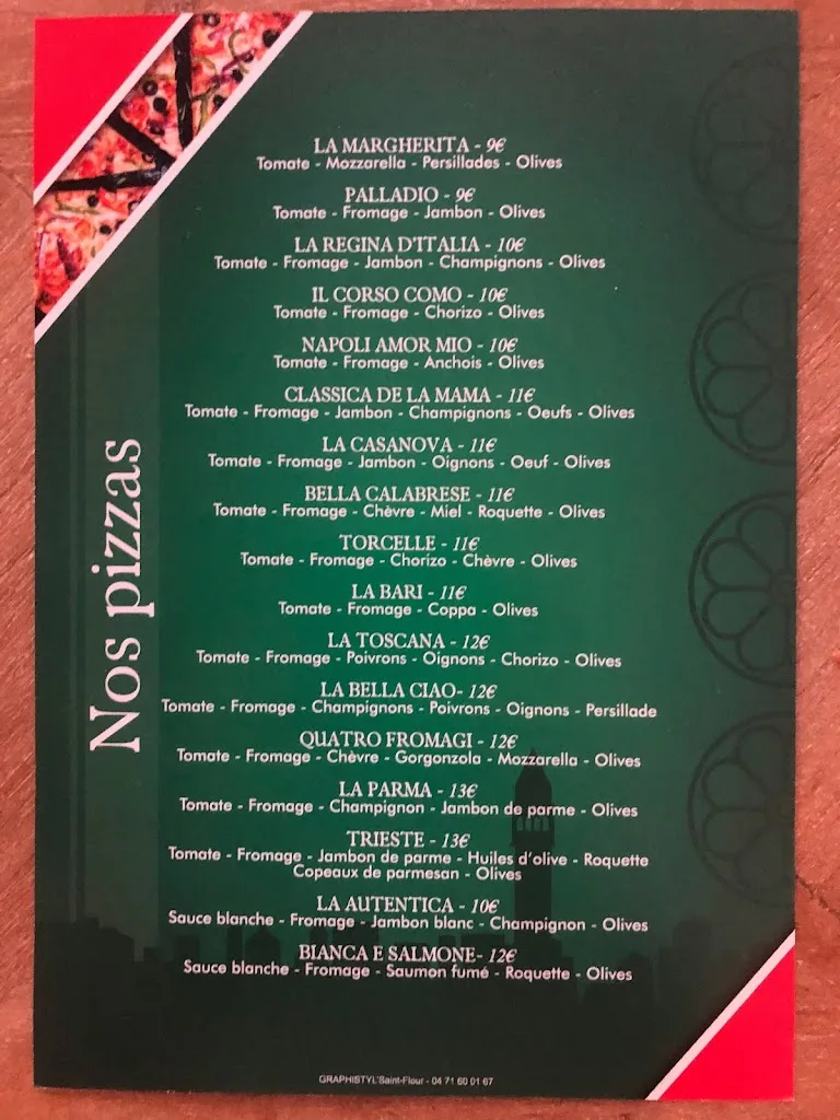Menu_Pizzeria La Toscane_Saint-Flour_image_4