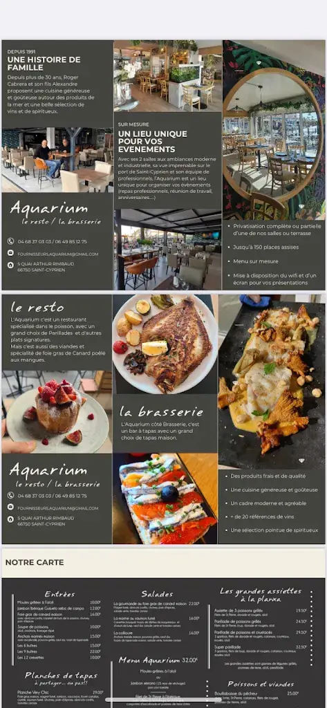 Menu_Restaurant L'Aquarium_Saint-Cyprien_image_2