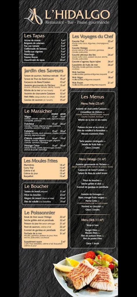 Menu_L'Hidalgo_Saint-Cyprien_image_1