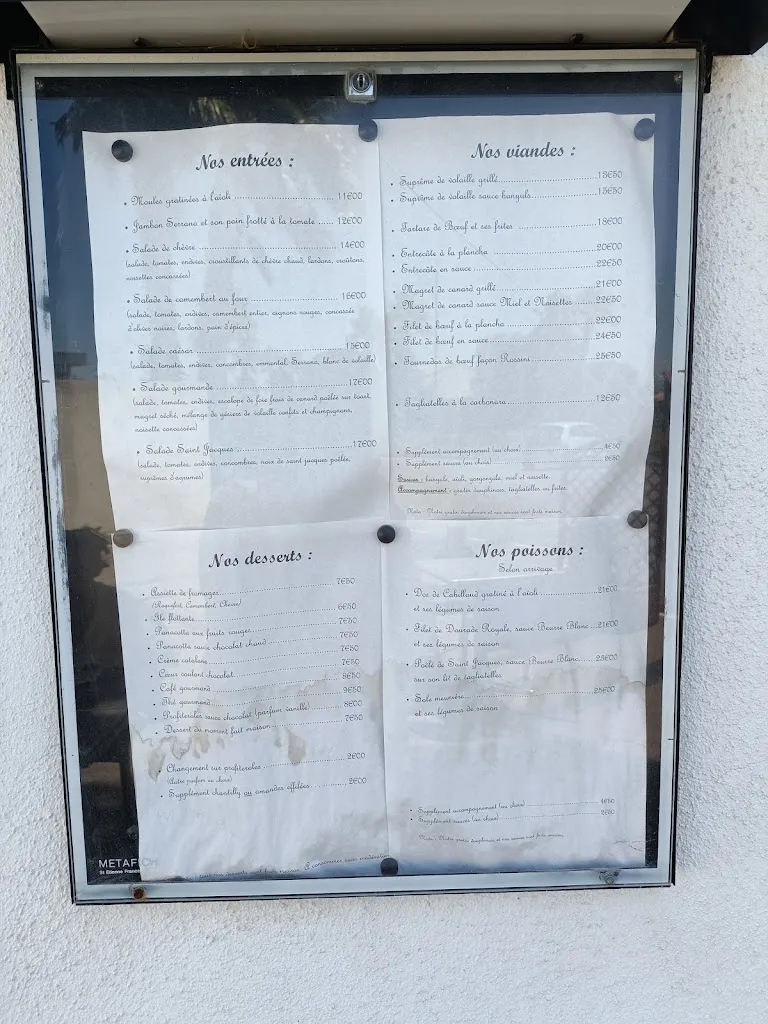 Menu_Restaurant Le Passage_Saint-Cyprien_image_1