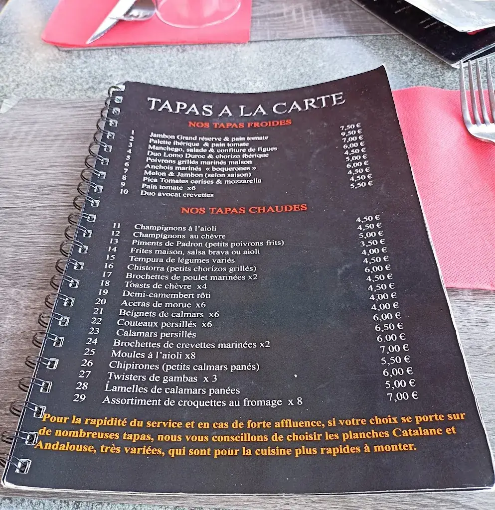 Menu_L'Ane Rouge_Saint-Cyprien_image_4