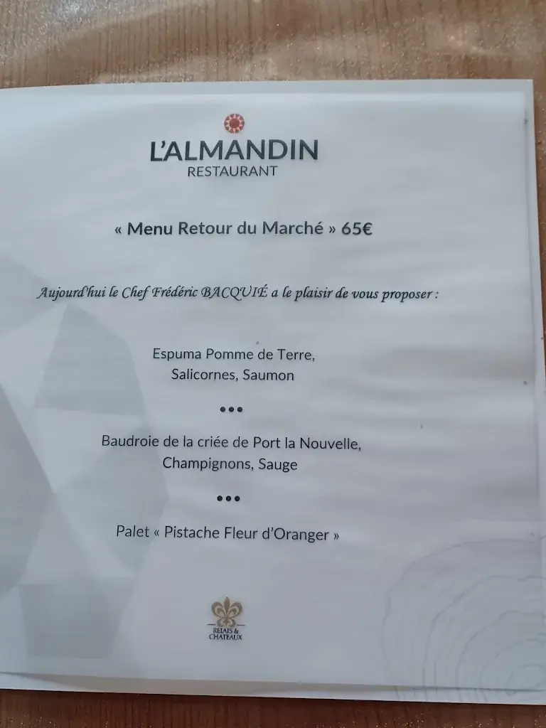 Menu_Restaurant L'Almandin_Saint-Cyprien_image_4