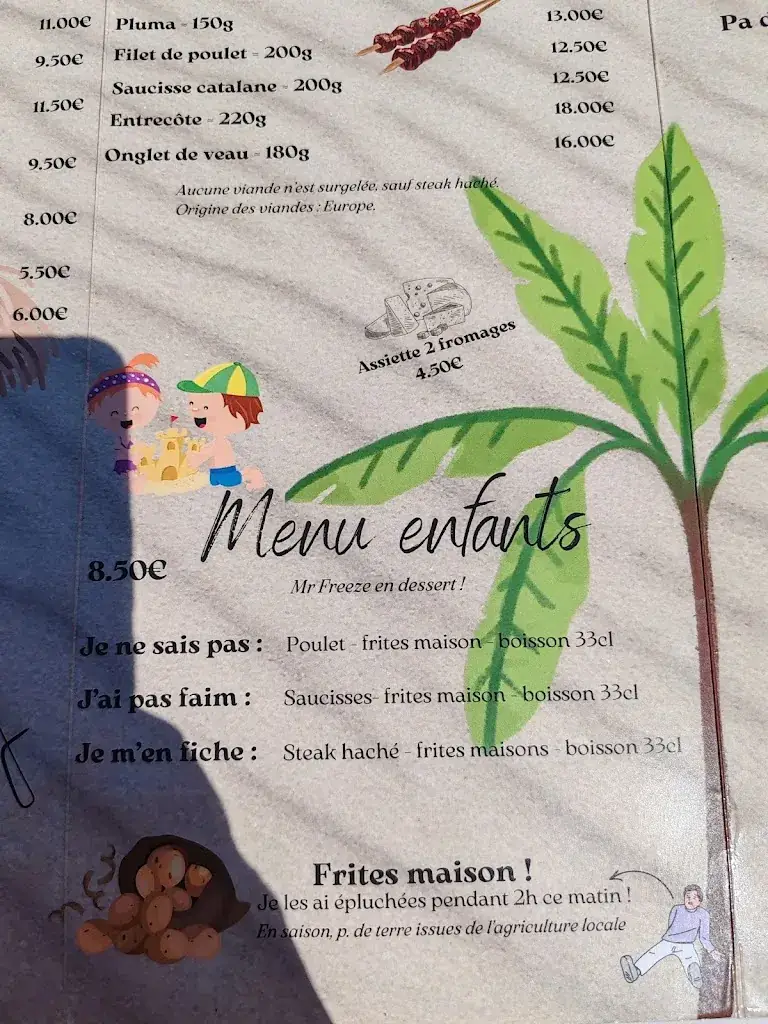 Menu_La Paillote_Saint-Cyprien_image_1