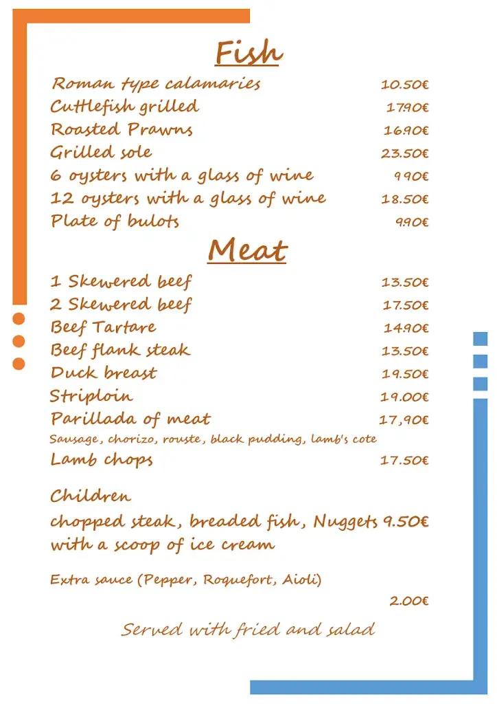 Menu_Restaurant Le Méditerranée_Saint-Cyprien_image_4