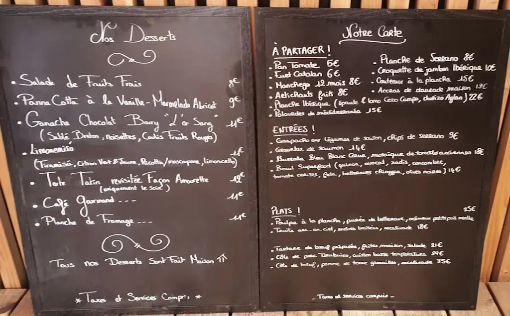 Menü_Amourette Plage_Saint-Cyprien_Bild_1