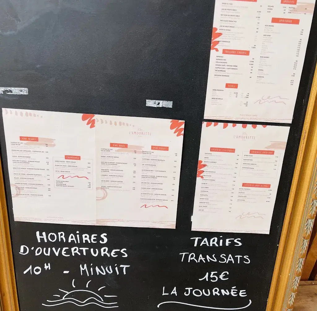 Menü_Amourette Plage_Saint-Cyprien_Bild_2