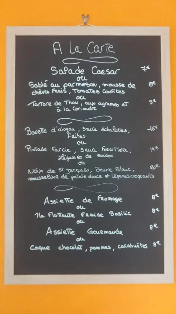 Menu_Restaurant A Table!_Saint-Georges-sur-Loire_image_1