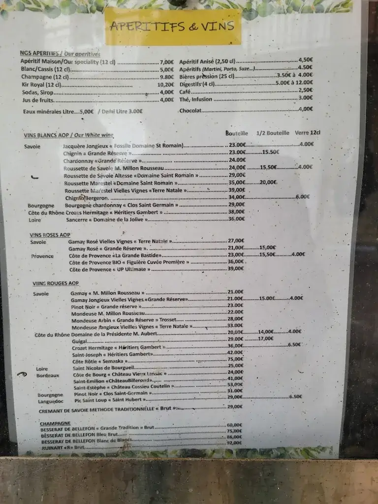 Menu_Restaurant Gourjux les Bergeronnettes_Champagneux_image_1