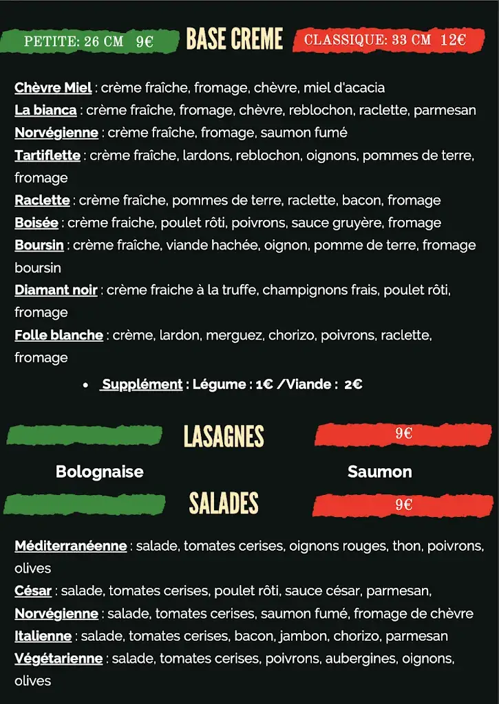 Menu_Pizza La Fiamma_Saint-Fons_image_1