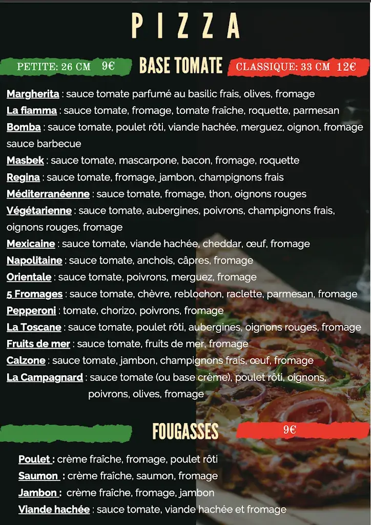 Menu_Pizza La Fiamma_Saint-Fons_image_2