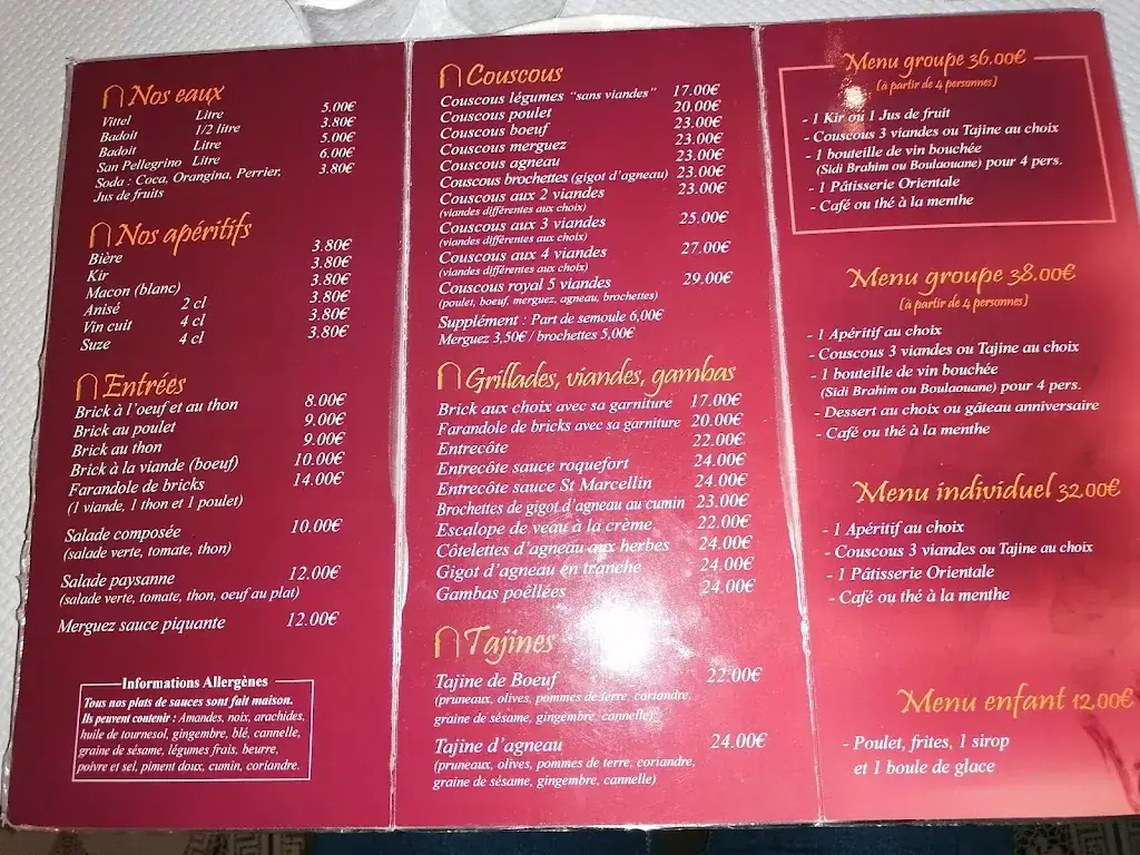 Menu_Chez Bougaci_Saint-Fons_image_1