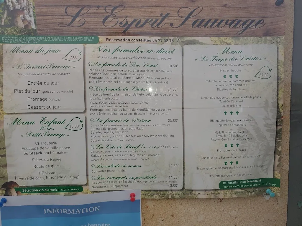 Menu_L'Esprit Sauvage_Aurec-sur-Loire_image_2