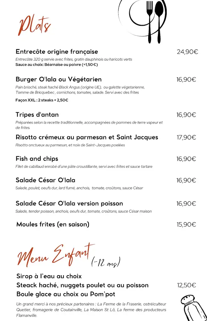 Menu_O'lala Bar & Restaurant_Saint-Germain-sur-Ay_image_2