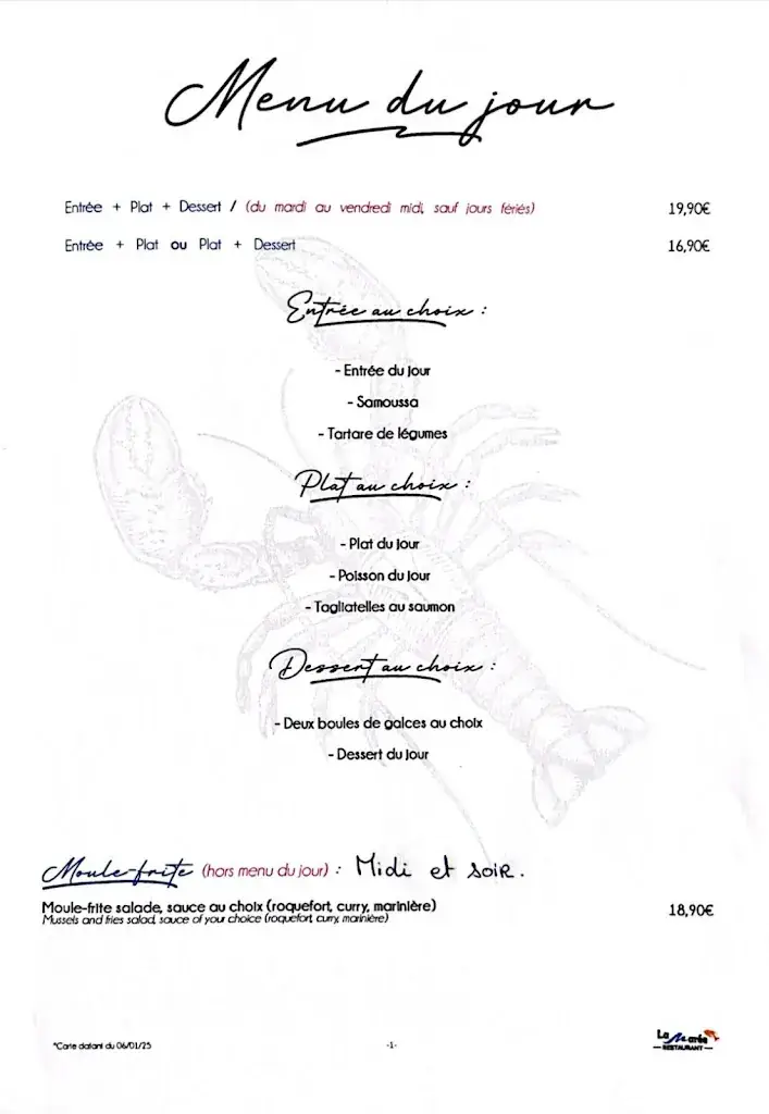 Menu_Restaurant La Marée_Saint-Genis-Pouilly_image_2