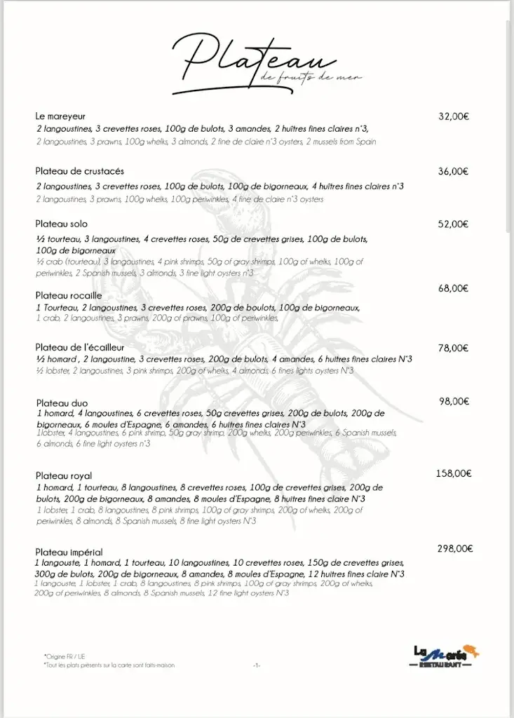 Menu_Restaurant La Marée_Saint-Genis-Pouilly_image_4