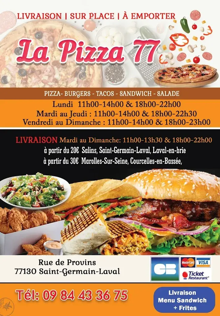 Menü_LA PIZZA 77_Saint-Germain-Laval_Bild_1