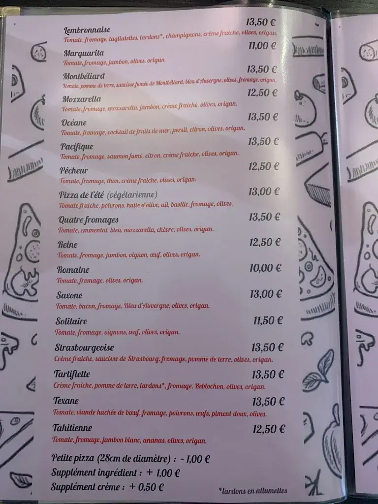 Menu_Pizzeria du Désert_Saint-Germain-Lembron_immagine_1