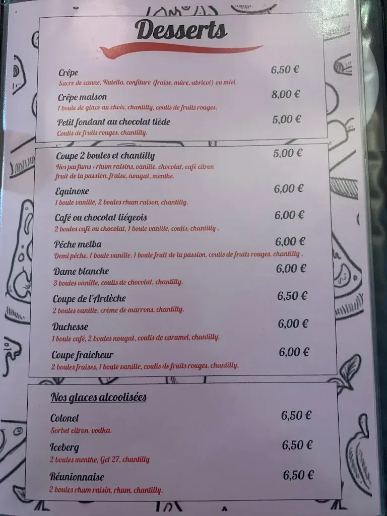 Menu_Pizzeria du Désert_Saint-Germain-Lembron_immagine_2