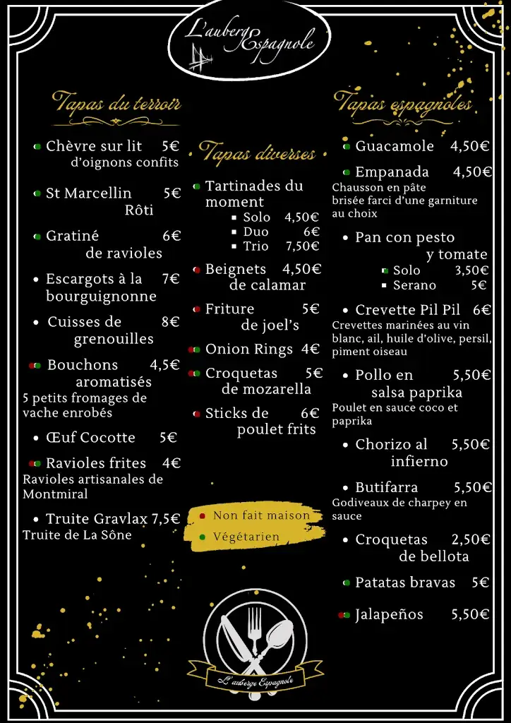 Menu_L'auberge Espagnole_Saint-Lattier_image_2