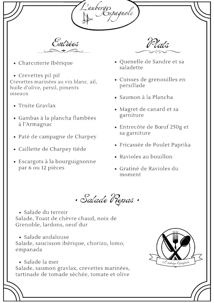 Menu_L'auberge Espagnole_Saint-Lattier_image_4