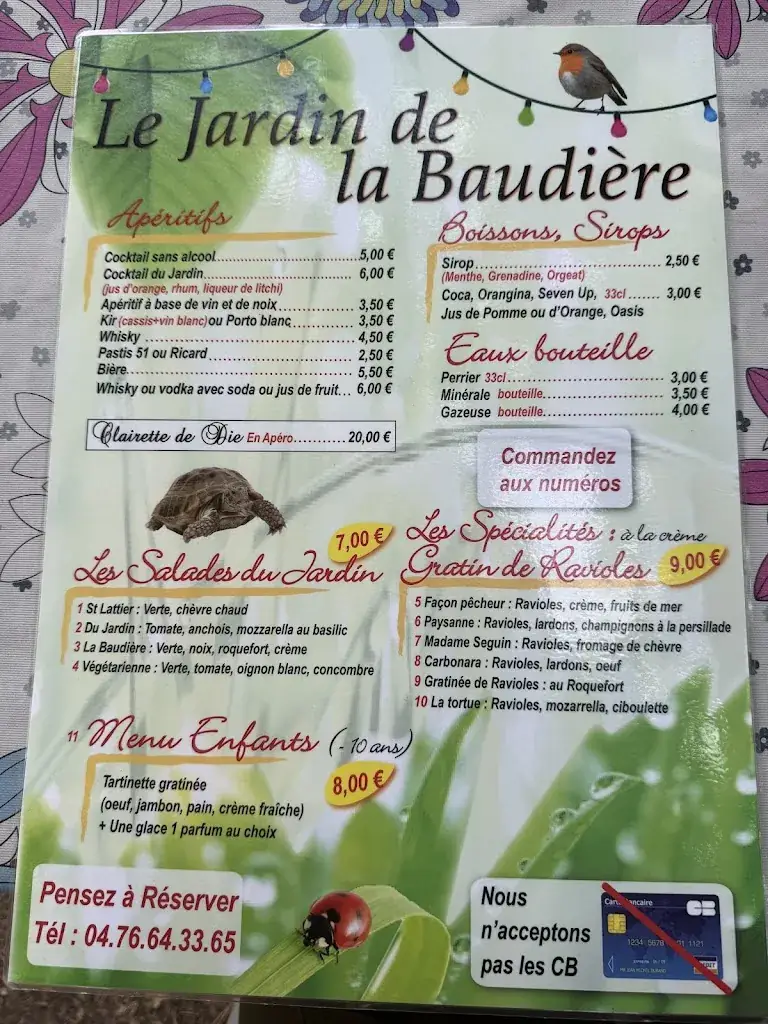 Menu_Pizzeria le Jardin de la Baudière_Saint-Lattier_image_1