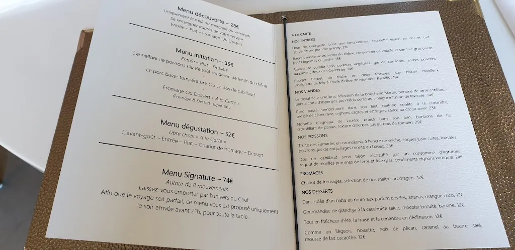 Menu_Le Saint Hilaire Gwladys & Sébastien Rath_Saint-Hilaire-de-Brethmas_image_2