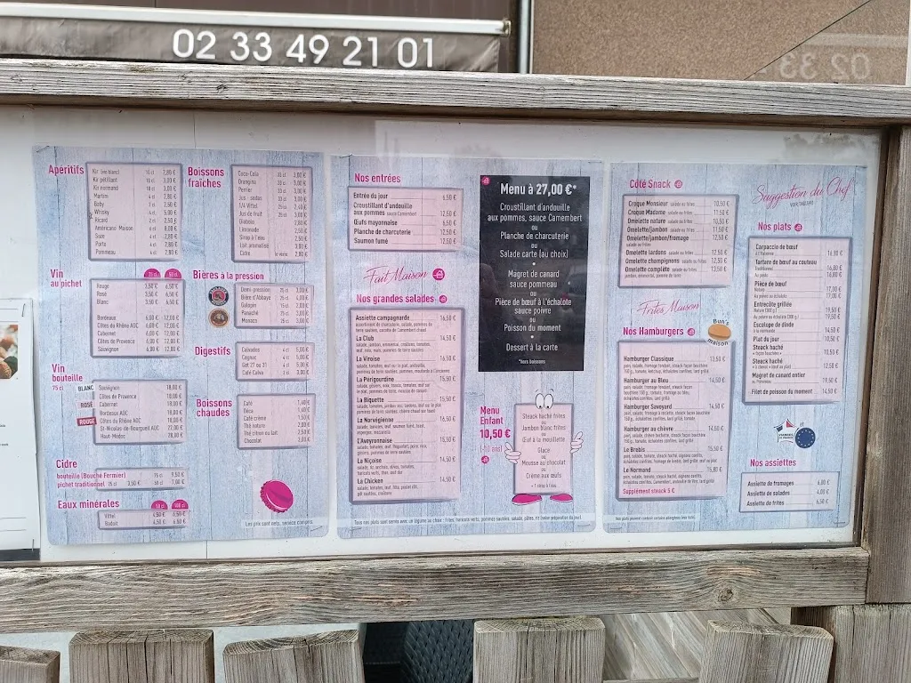 Menu_Bar Restaurant du Mail_Saint-Hilaire-du-Harcouët_image_1