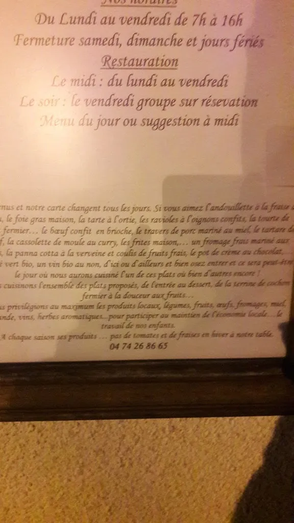 Menu_Auberge des Marronniers_Sarcey_image_2