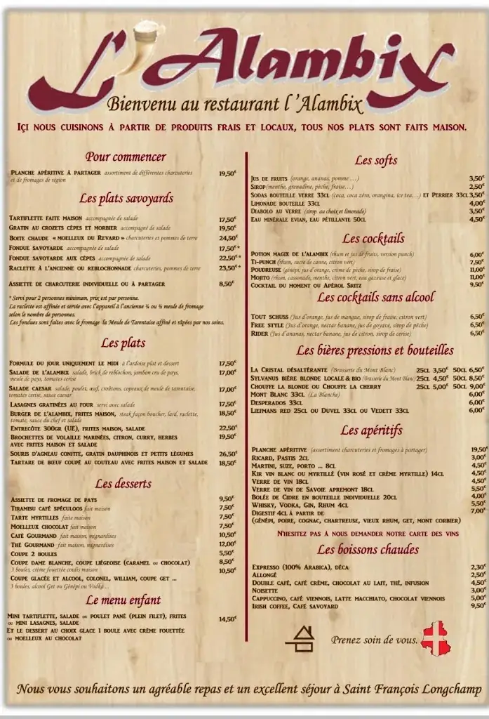 Menu_Restaurant l'Alambix_Saint-François-Longchamp_image_1